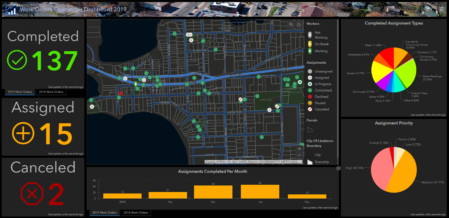 Lindstrom GIS Dashboard