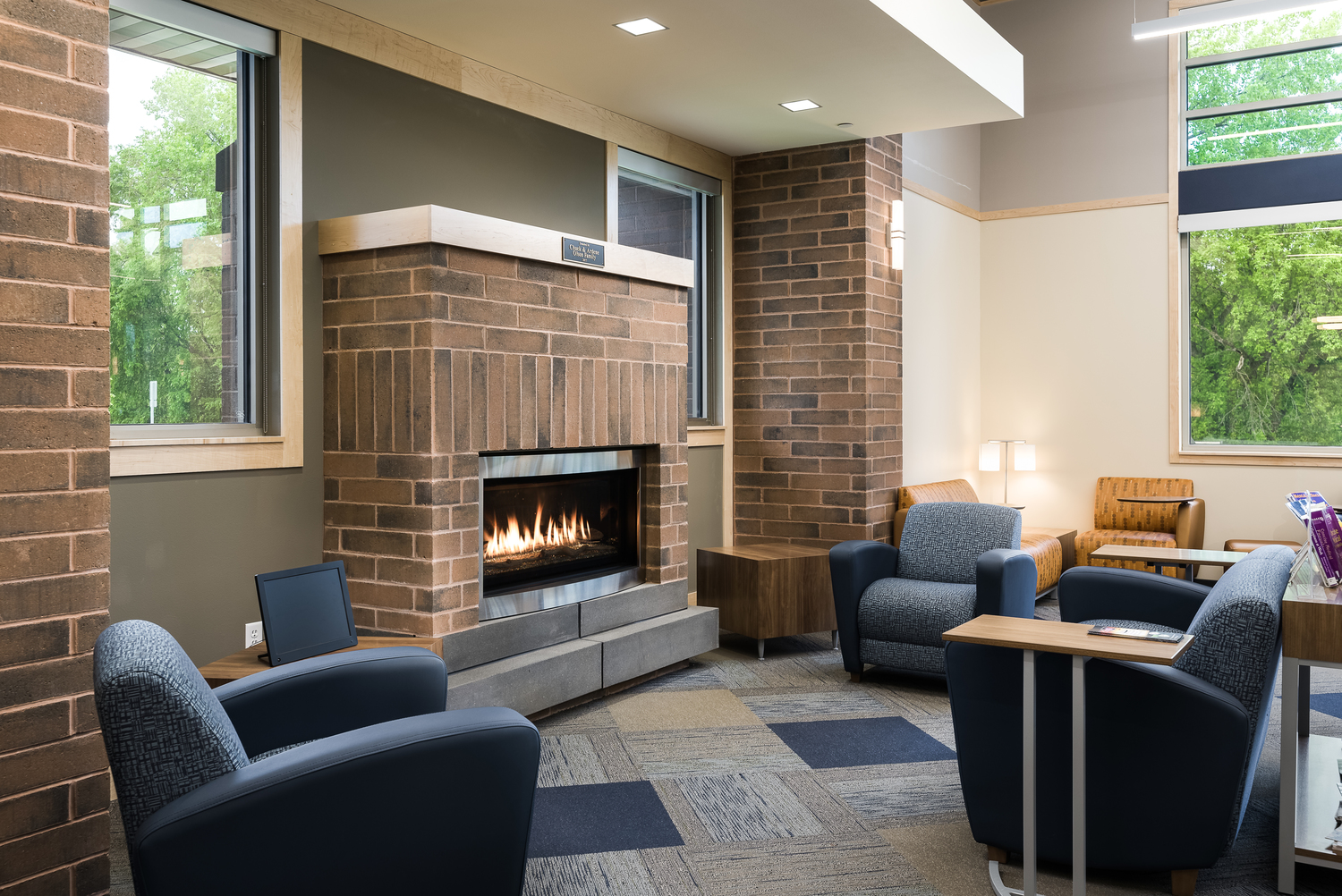 Holmen Public Library Fireplace