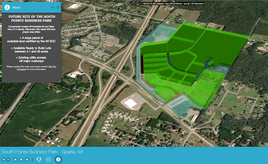 South Pointe Business Park GIS Story Map, Sparta, WI