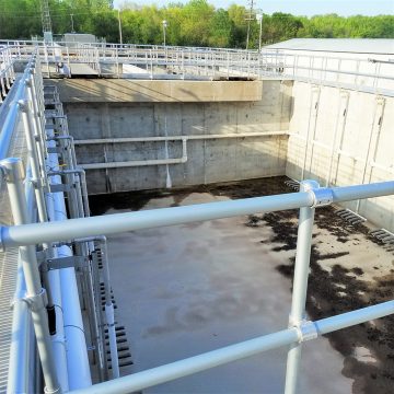 Finished Wastewater Treatment Facility, Savanna Illinois, design by MSA Professional Services