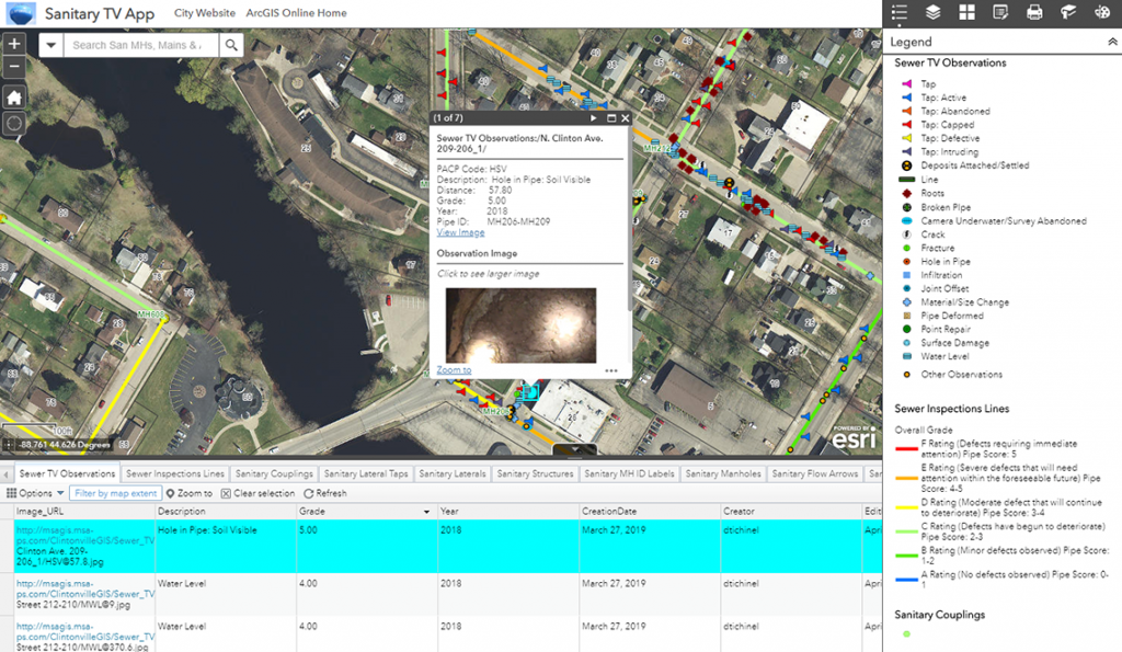 Clintonville, Wisconsin Asset Management with GIS MSA