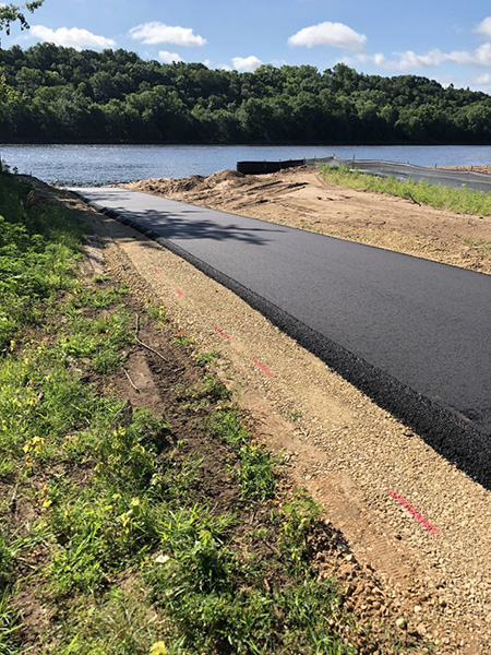 new trail and ADA compliant boat, canoe and kayak access and riverfstyleront trails at the Sauk City Riverfront Park in Sauk City, Wisconsin - project done by MSA Professional Services.