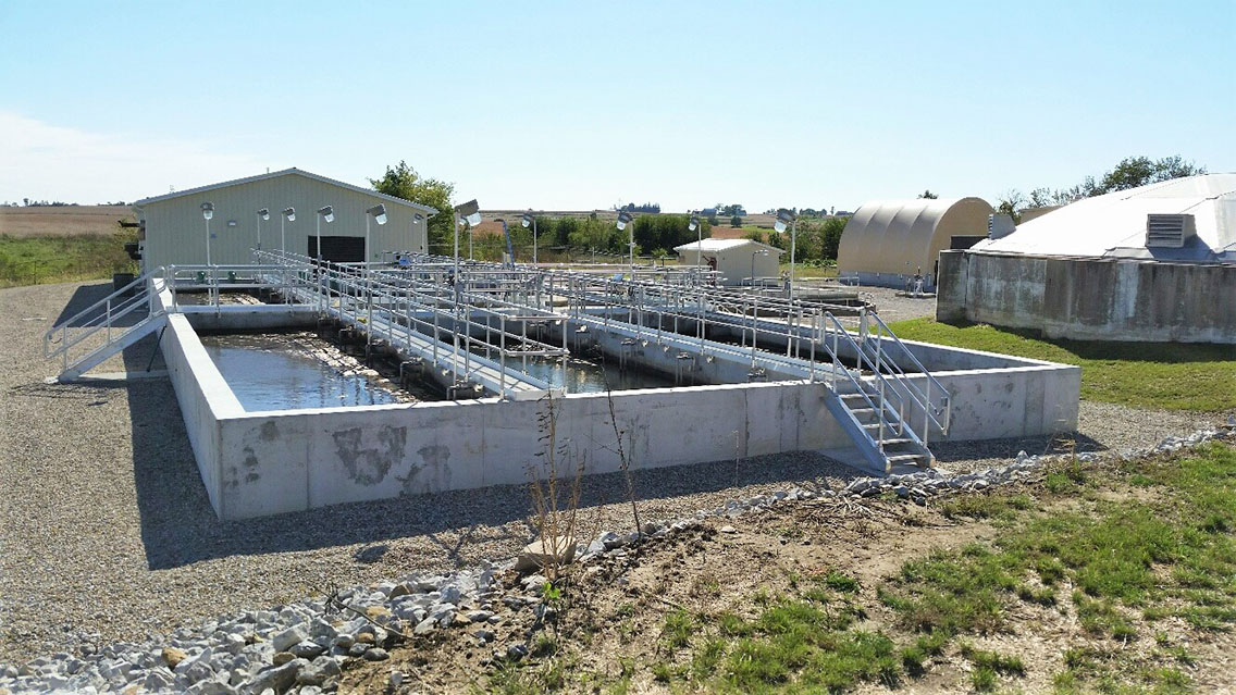New wastewater treatment facility in the City of Durant, Iowa, designed by MSA Professional Services