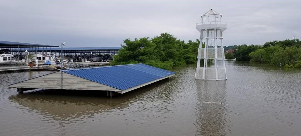 Alton Illinois_Marina_Parking Lot Flood_June 2019