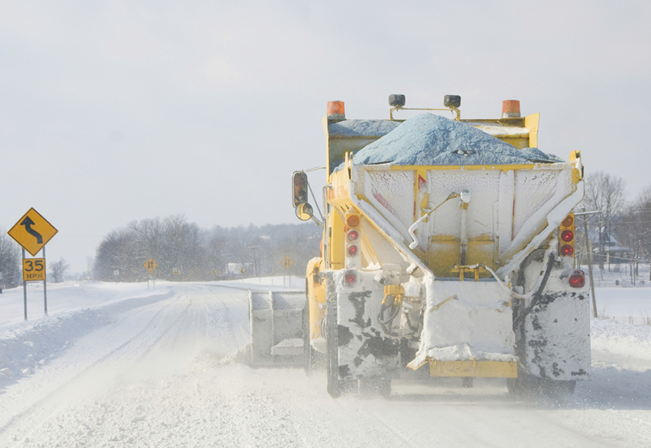 Winter road salting results in too much chloride in the water