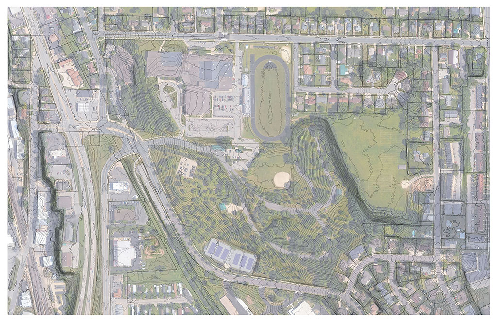 Rowe Park Onalaska Aerial Topography