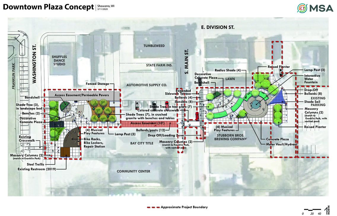Shawano Downtown Master Plan Concepts