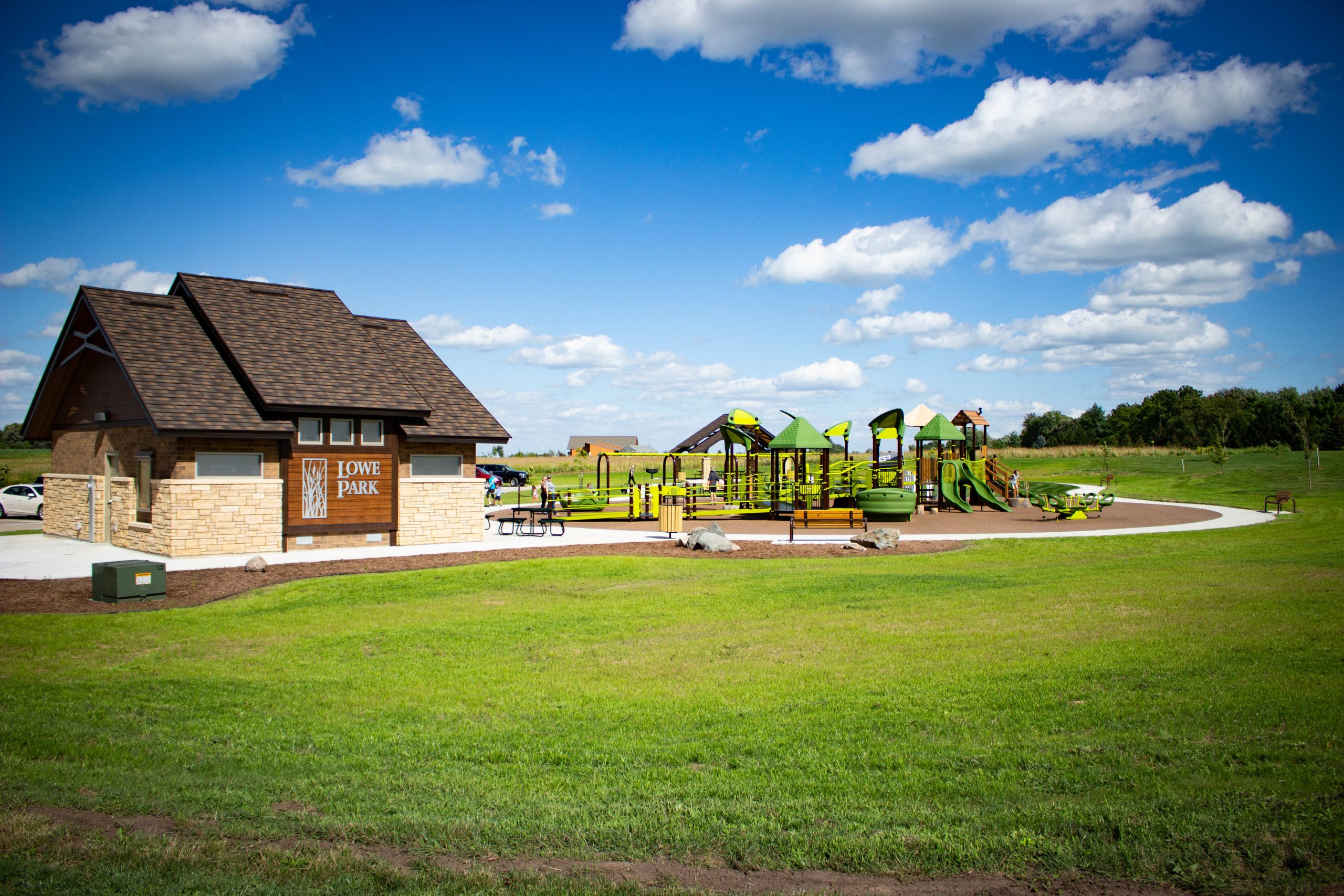 Lowe Park in Marion Iowa provides fun for all ages and abilities