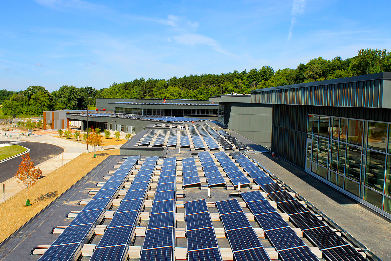 Photovoltaic Panels_Forest Edge Elementary School_Oregon School District_Fitchburg Wisconsin