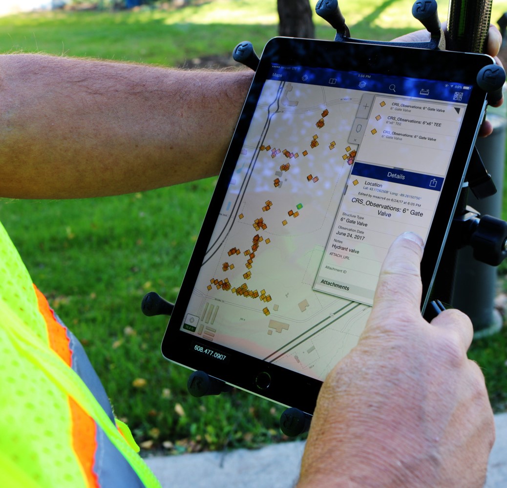 GIS mobile device helps public works departments inventory, maintain and replace critical infrastructure