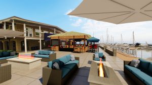 Project renderings of potential tiki bar at the Milwaukee Yacht Club, courtesy of MSA.