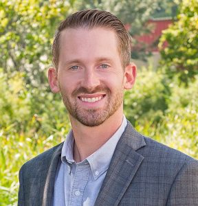 Headshot photo of a new transportation project engineer at MSA in St. Paul, Minnesota, Eric Schmidt. 