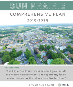 Image of the cover of the City of Sun Prairie Comprehensive Plan 2019-2039