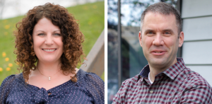 Professional headshots of Angie Justman, CFO, and Ben Wilkinson, senior roundabouts team leader, at MSA Professional Services.