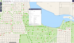 This GIS application for tree inventories is able to geo-locate their exact locations, document species, and track tree health, maintenance, and value.